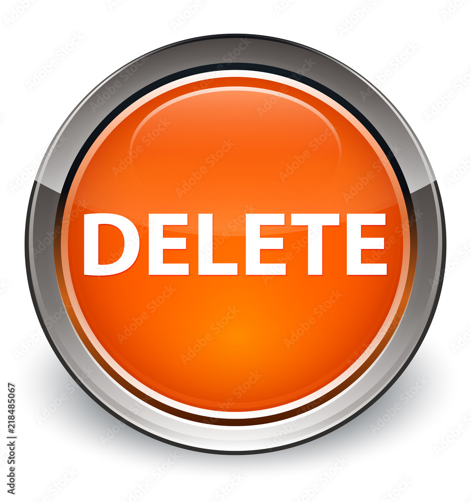 Delete optimum orange round button Delete optimum orange round button