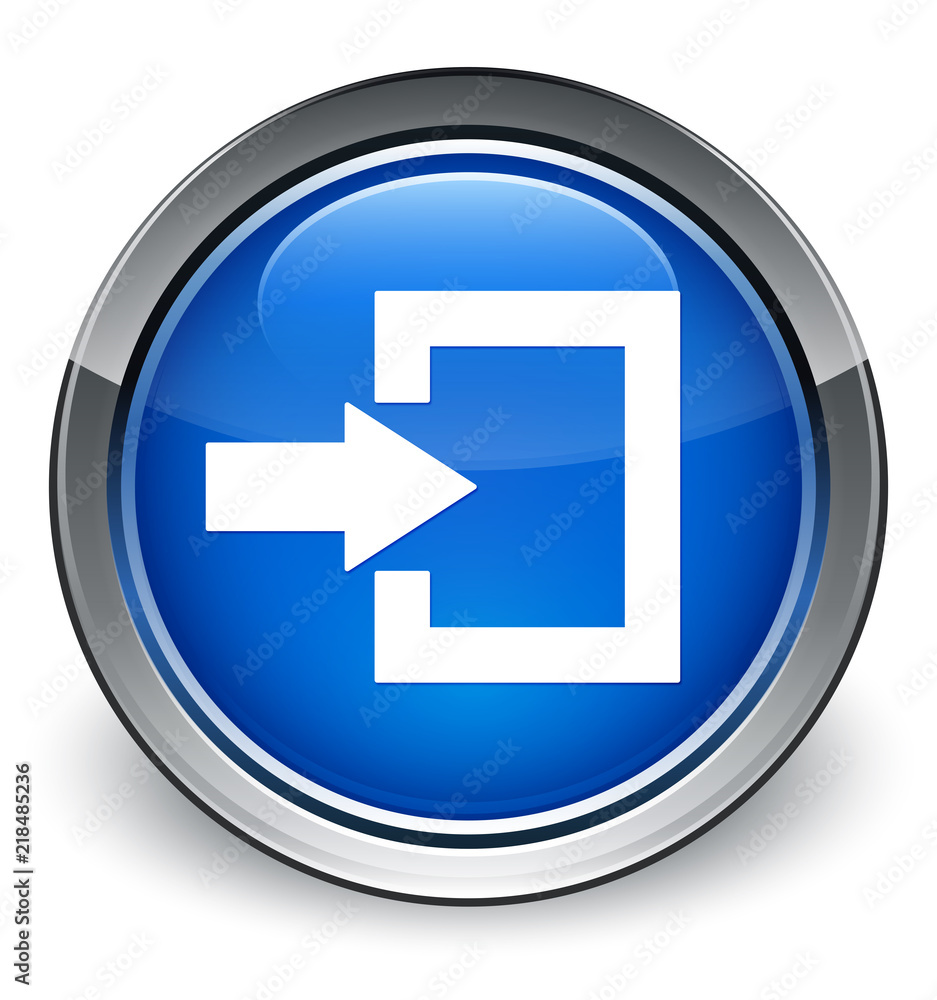 Login icon optimum blue round button Login icon optimum blue round button