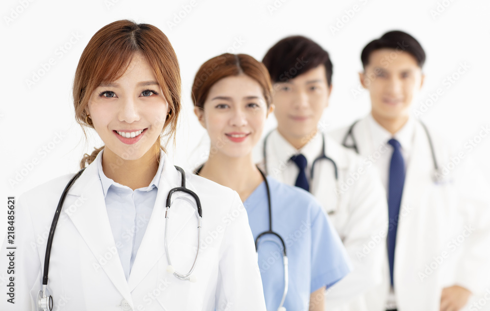 Portrait of asian medical team, doctors and nurses. Portrait of asian medical team, doctors and nurses.