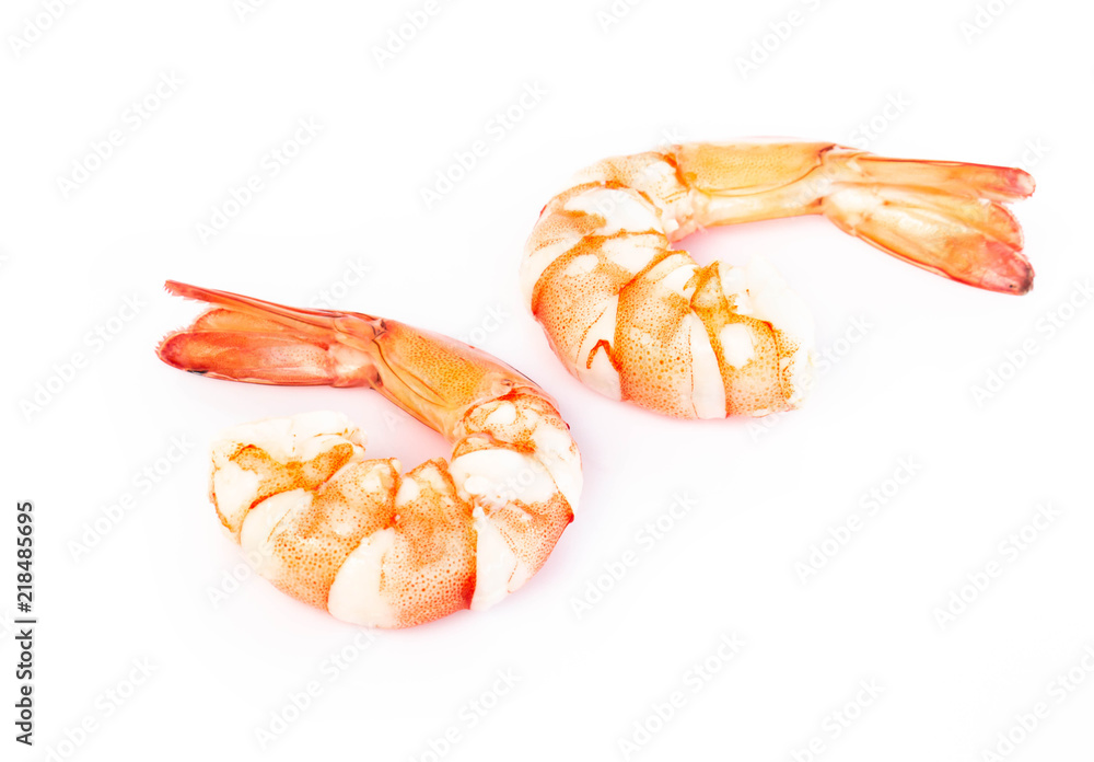 Shrimp isolated on white background, raw food for make cooking Shrimp isolated on white background, raw food for make cooking