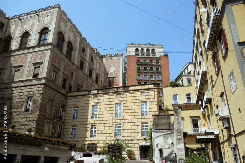 Fototapeta premium Napoli palazzo cellammare