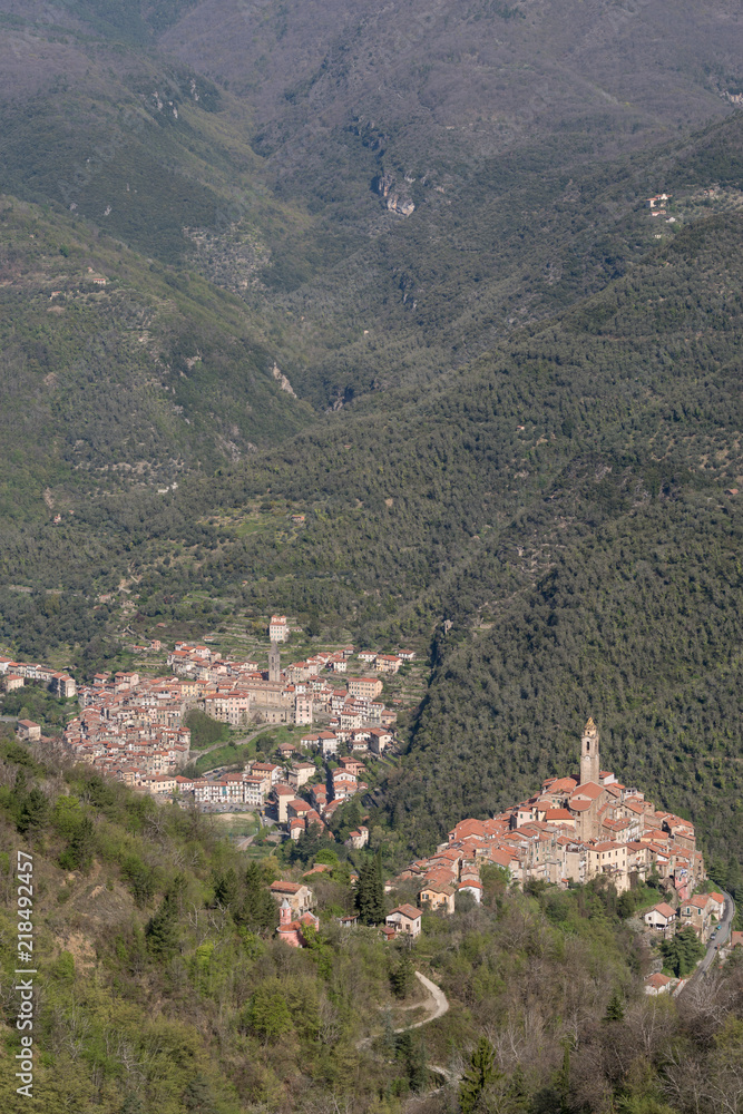 Pigna and Castelvittorio ancient villages, Province of Imperia, Italy