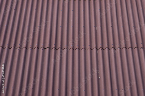 Brown ondulin roof texture
