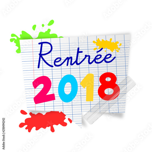 rentrée scolaire 2018 - 2018 - C'est la rentrée ! - rentrée des classes - 2018 - 2019 - bulle - panneau