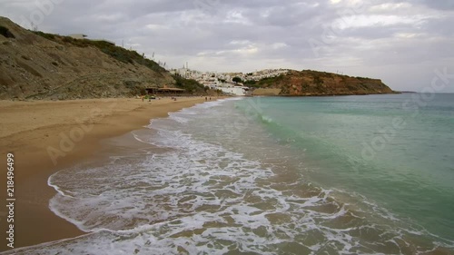 Aerial view by Drone in Burgau,Algarve. Portugal- 4k Video photo