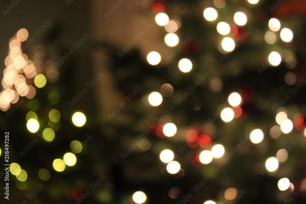 Lights of a christmas tree