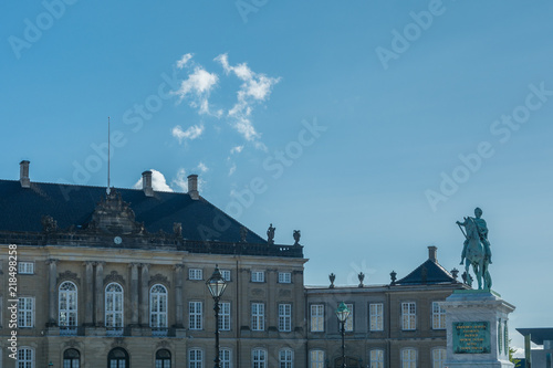 The palaces of Amalienborg in Copenhagen photo