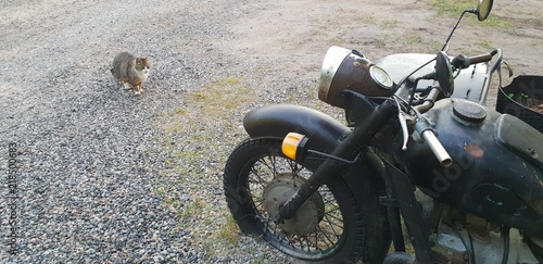 Fototapeta Naklejka Na Ścianę i Meble -  Unique old motorcycle