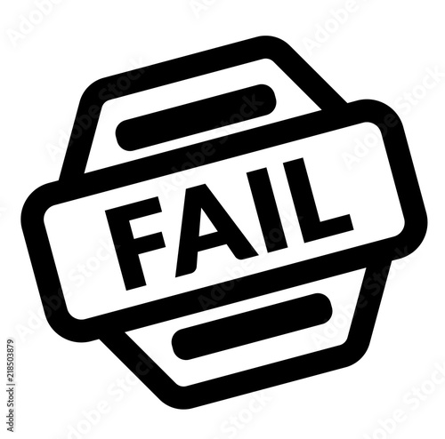 fail black stamp