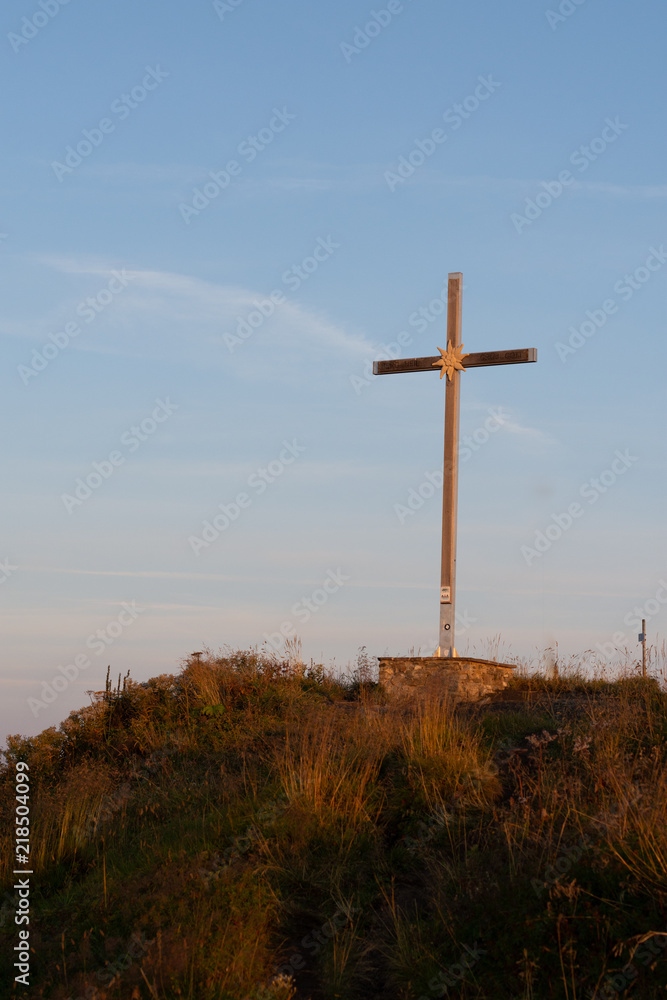 Cross on the mountains in Austria Cross on the mountains in Austria