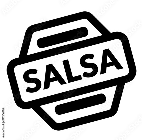 salsa black stamp