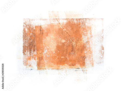 Handmade Texture Patch Isolated on White Background photo
