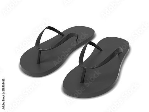 Pair of blank flip flops