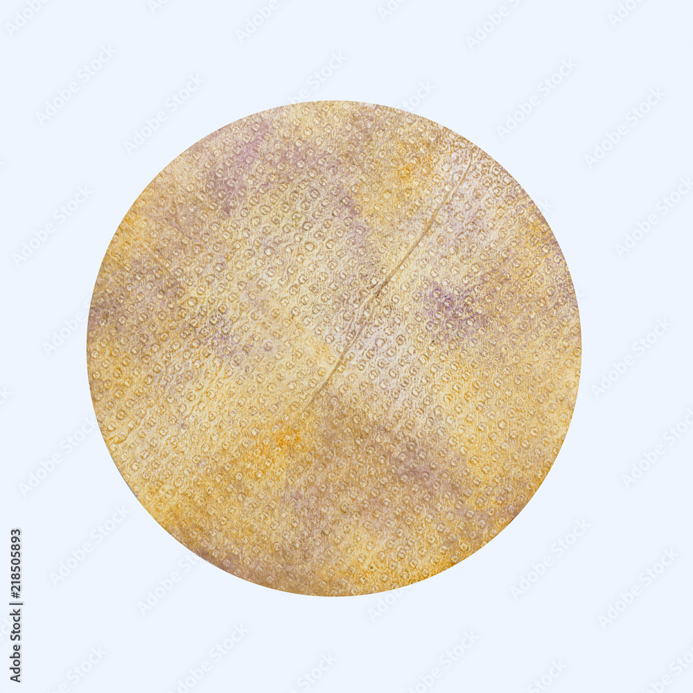 Handpainted Grunge Paper in Elliptical Shape Isolated on White Background Handpainted Grunge Paper in Elliptical Shape Isolated on White Background