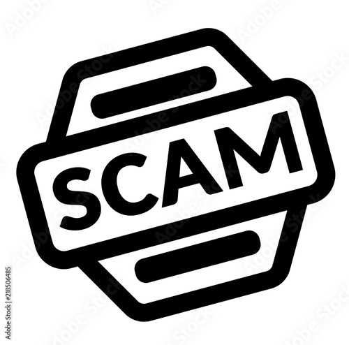 scam black stamp