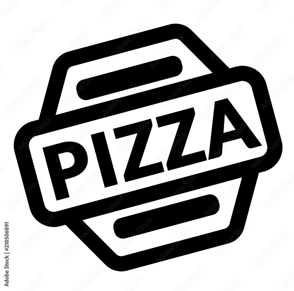 pizza black stamp pizza black stamp