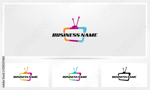 Television Antenna Colorful Logo