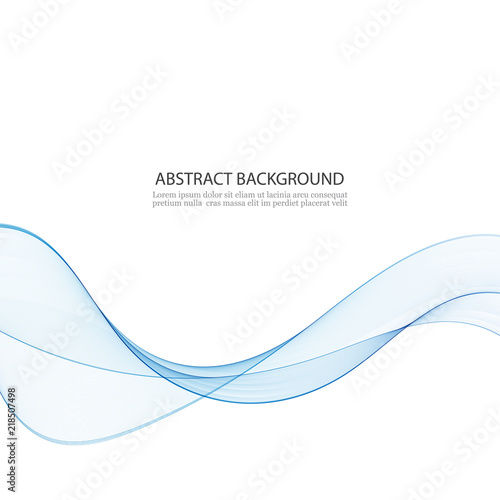 Abstract blue wave vector background Abstract blue wave