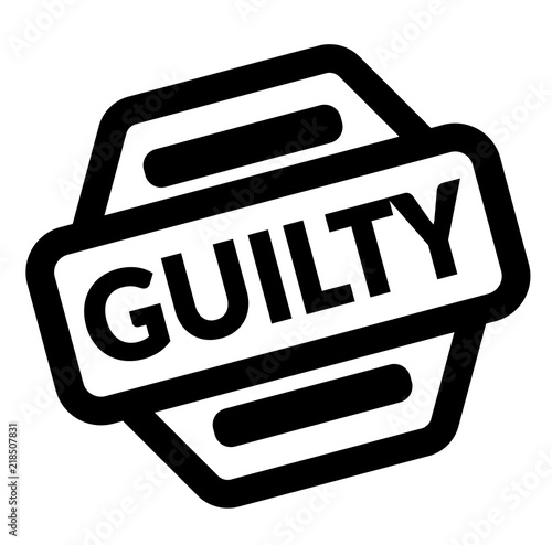 guilty black stamp