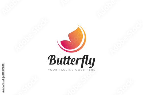 butterfly logo and icon Vector design Template. Vector Illustrator Eps.10