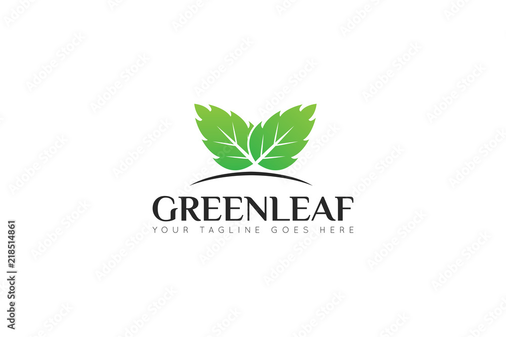 Obraz premium leaf logo and icon Vector design Template