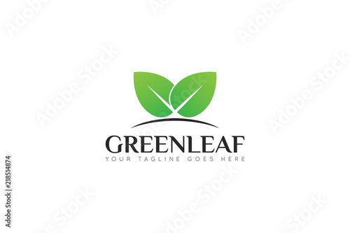 leaf logo and icon Vector design Template