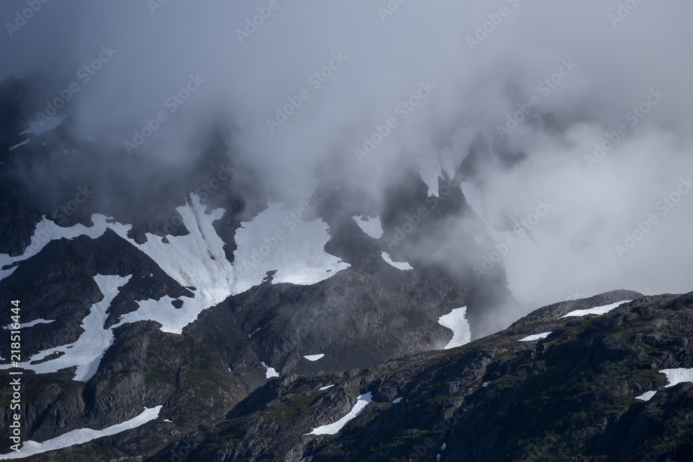 Rugged Mountains Near Exit Glacier, Alaska