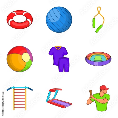 Notation icons set. Cartoon set of 9 notation vector icons for web isolated on white background