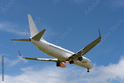 Boeing 737-800 landing