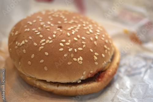 Cheese burger sandwich