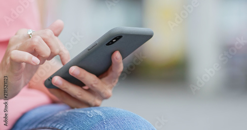 Photography Woman use of mobile phone