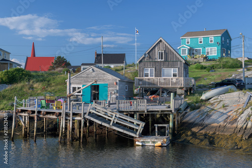 Pier at harbor at Peggy's Cove, Nova Scotia © gnagel