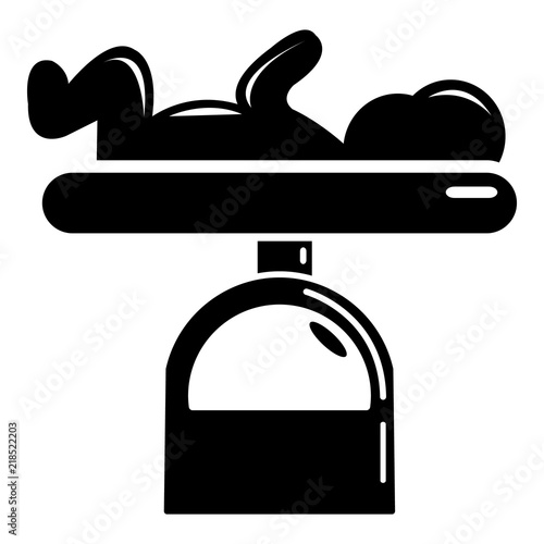 Scale baby icon. Simple illustration of scale baby vector icon for web