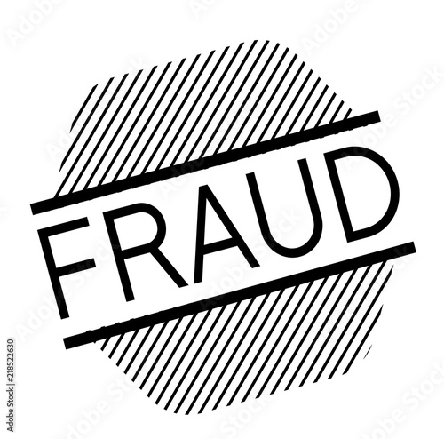 fraud black stamp
