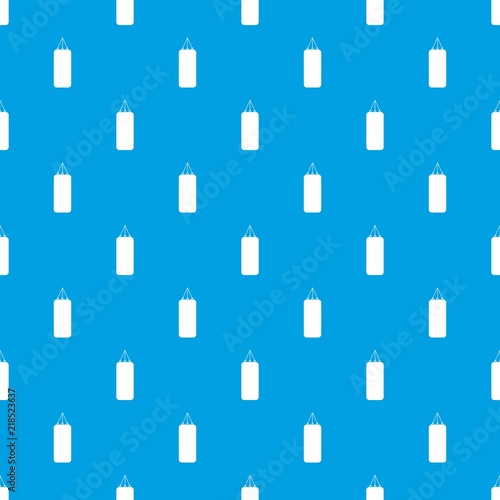 Punching bag for boxing pattern repeat seamless in blue color for any design. Vector geometric illustration