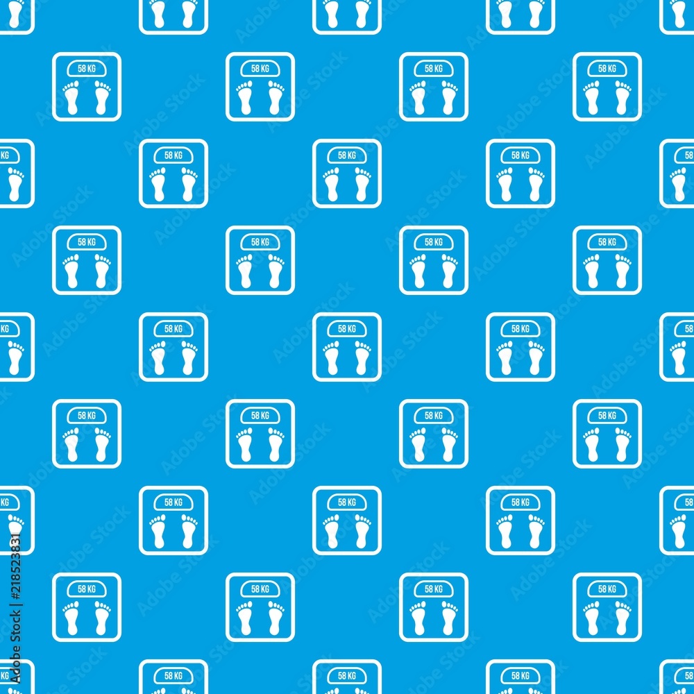 Weight scale pattern repeat seamless in blue color for any design. Vector geometric illustration Weight scale pattern repeat seamless in blue color for any design. Vector geometric illustration