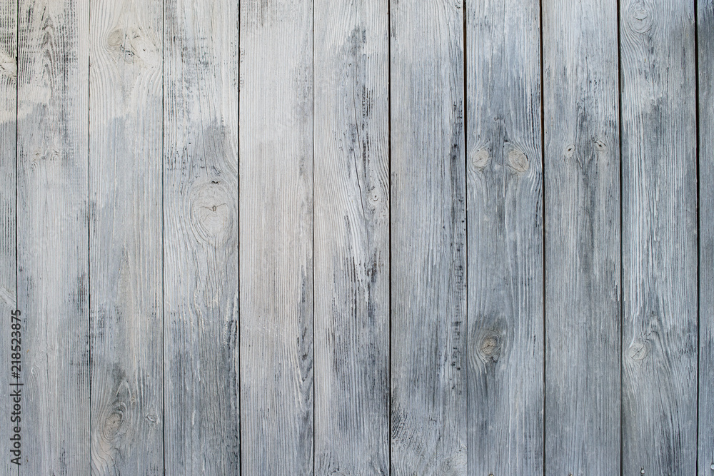 Old white rustic wood background, wooden surface with copy space