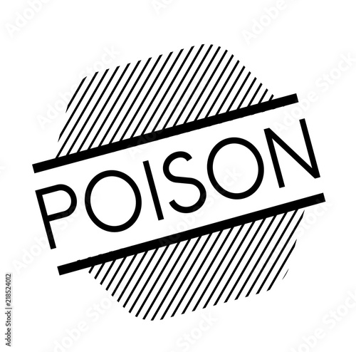 poison black stamp