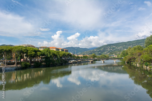 City of Chiavari Landscape of the Entella River  view from the City of Lavagna Side