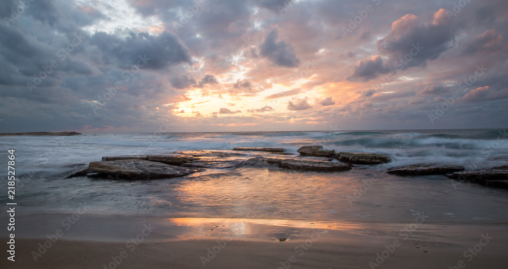 Tel Aviv Beach Sunset