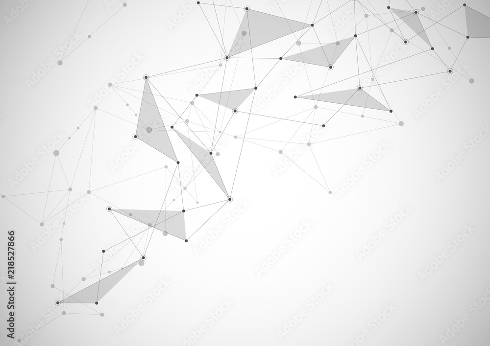 Abstract connecting dots and lines. Connection science and technology background. Abstract connecting dots and lines. Connection science and technology background.