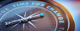 Dunkler Kompass mit Lichtspiel - Time for Change