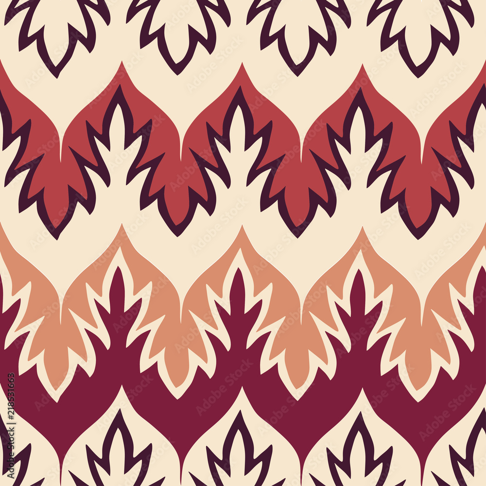 boho seamless pattern with flames boho seamless pattern with flames