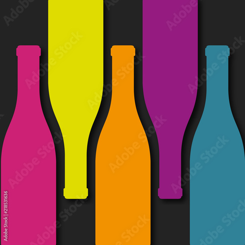fond abstrait, bouteille