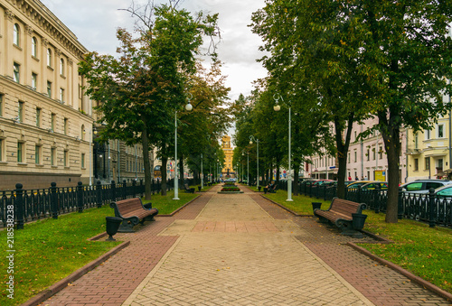 the Dzerzhinsky square, Minsk, Belarus photo