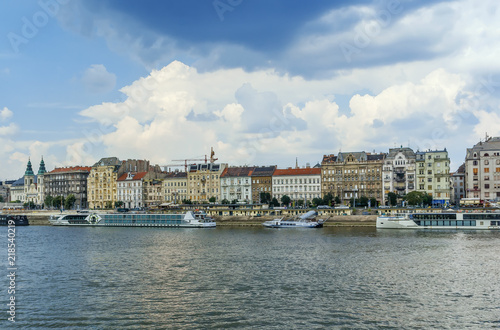 Embankment of the Danube River, Budapest, Hungary