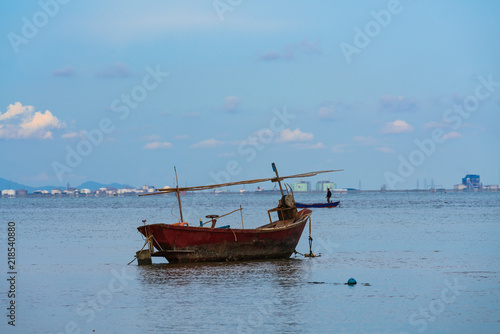 fishing boats on beach