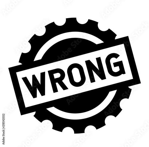 wrong black stamp