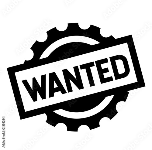 wanted black stamp