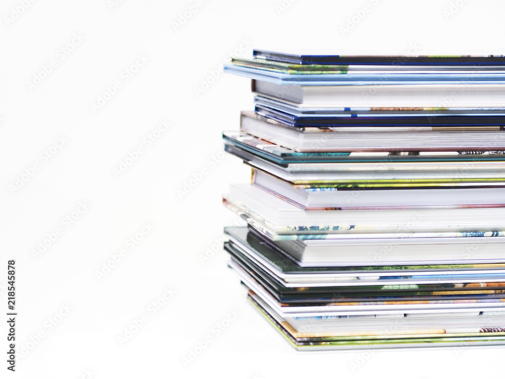 Stack of children's books on a white background. Stack of children's books on a white background.